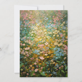 Invitation Prairies de fleurs sauvages colorées 3