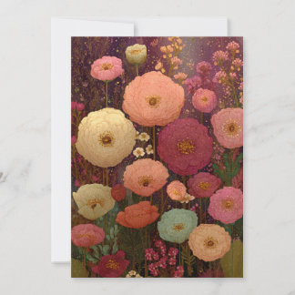 Invitation Prairies de fleurs sauvages colorées 3