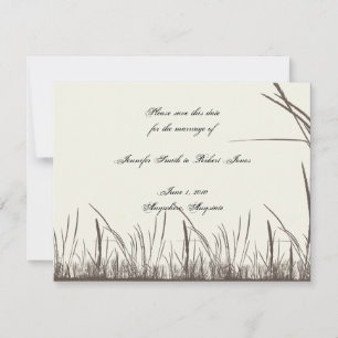 Invitation Prairies Rurales Campagnardes Sauvegarder la Date