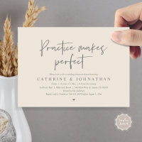 Pratique rend parfait, Dîner de répétition Mariage