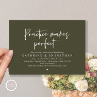 Pratique rend parfait, Dîner de répétition Mariage