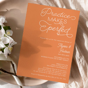 Invitation Pratiquer un dîner de répétition de mariage boho p