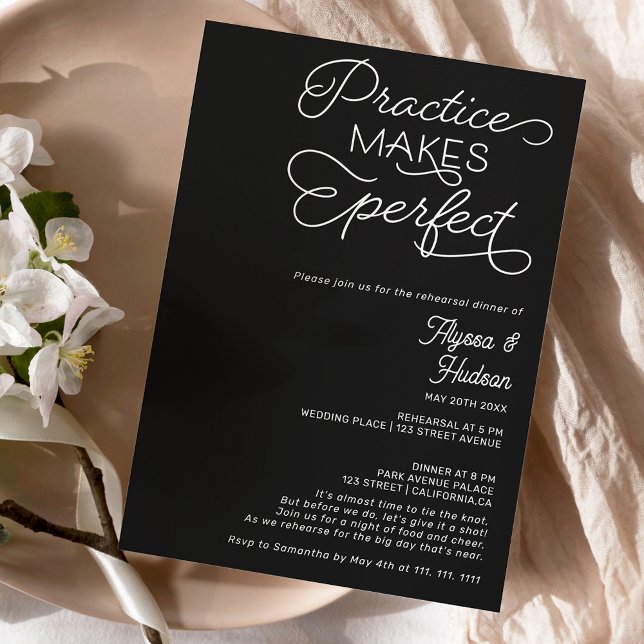 Invitation Pratiquer un mariage noir parfait (Créateur téléchargé)