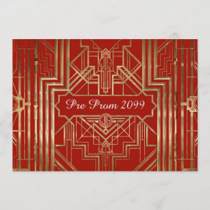 Invitation pré-prom, Quinceanera, Gatsby V3