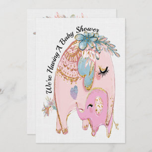 Invitation Précieuse au Baby shower