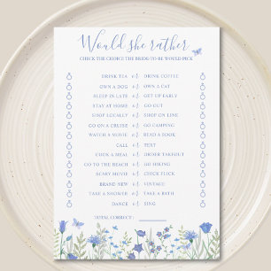 Invitation Préférerait-elle Fête des mariées Game Card