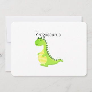 Invitation Pregosaurus Fête Drôle de Dinosaure Enceinte Baby