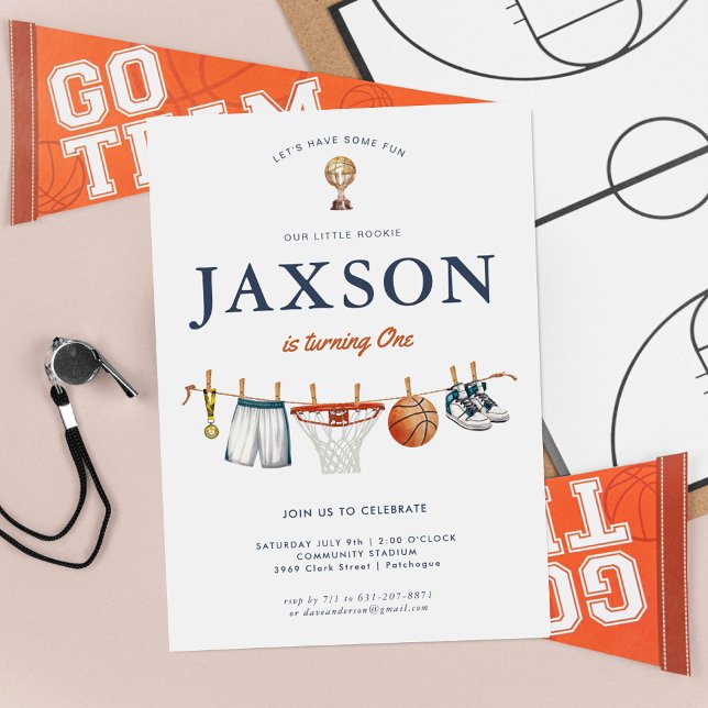 Invitation Premier Anniversaire d'All Star | Anniversaire du  (Créateur téléchargé)