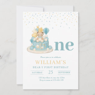 Invitation Premier Anniversaire de Beary, 1er Anniversaire de