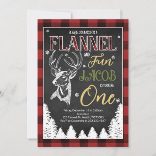 Invitation Premier anniversaire de Flannel et Fun