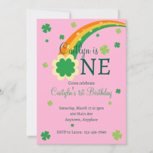 Invitation Premier anniversaire de la Saint-Patrick irlandais