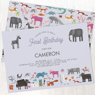 Invitation Premier anniversaire de l'animal