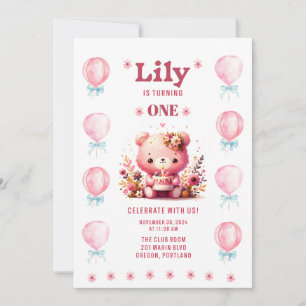 Invitation Premier anniversaire de Lily