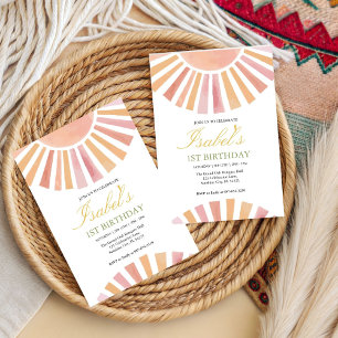 Invitation Premier anniversaire de Little Sunshine, 1er anniv