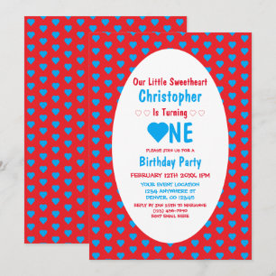 Invitation Premier anniversaire de Petit Chéri