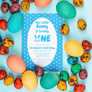 Invitation Premier anniversaire de Petit Lapin