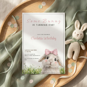 Invitation Premier Anniversaire de Some Bunny 