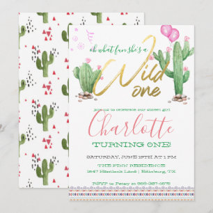 Invitation Premier anniversaire du Cactus du sud-ouest