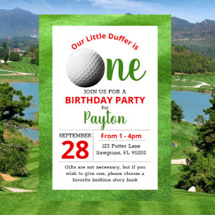 Invitation Premier anniversaire du golf