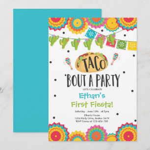 Invitation Premier anniversaire du Taco 'Bout a Party Boy