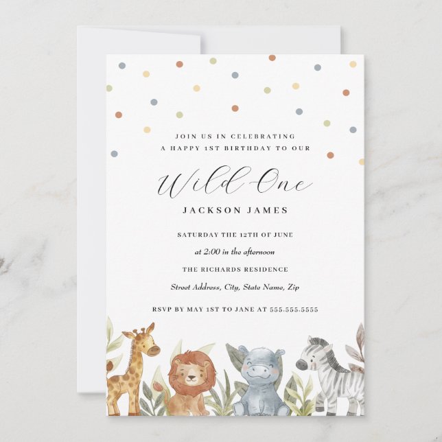 Invitation Premier anniversaire, fou furieux  (Devant)