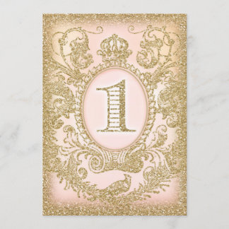 Invitation Premier anniversaire Il était une fois Princesse