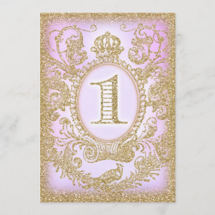 Invitation Premier anniversaire Il était une fois Princesse p