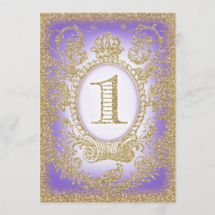 Invitation Premier anniversaire Il était une fois Princesse P