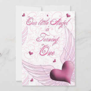 Invitation Premier anniversaire - Notre Petit Ange