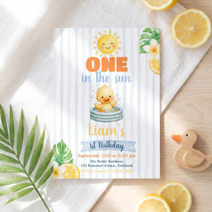 Invitation Premier anniversaire sous le soleil