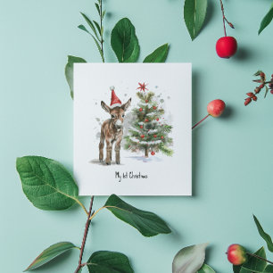 Invitation Premier Noël de l'âne doux