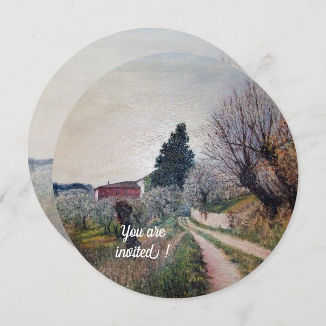 INVITATION PREMIER PRINTEMPS EN PAYSAGE TOSCANE (Devant / Derrière)