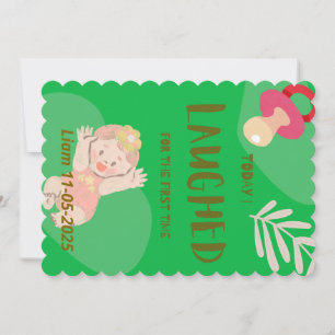 Invitation Premier rire de bébé