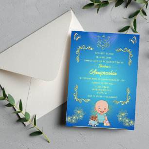 Invitation Premier Riz "Annaprashan" Photo indienne Baby