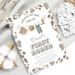 Invitation Premier Rodéo Cowboy Vêtements Western Boy Anniver