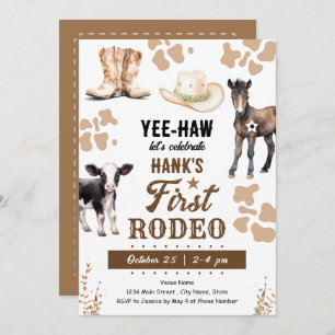 Invitation Premier Rodéo Occidental Anniversaire