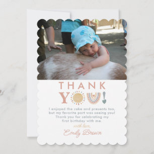 Invitation Premier tour autour du soleil Photo d'anniversaire