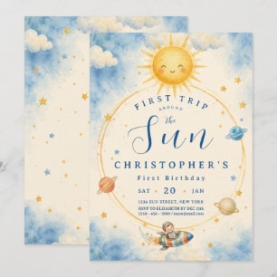 Invitation Premier Tour Autour du Soleil Premier Anniversaire