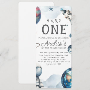 Invitation Premier voyage autour de l'Anniversaire des astron