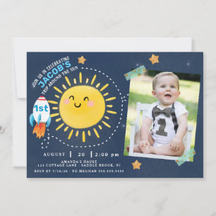 Invitation Premier voyage autour de l'invitation du soleil