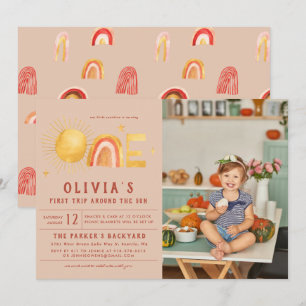 Invitation Premier Voyage Autour Du Soleil   1ère fête d'anni