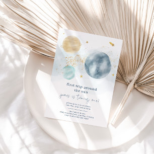 Invitation Premier Voyage Autour Du Soleil - Premier Invitati