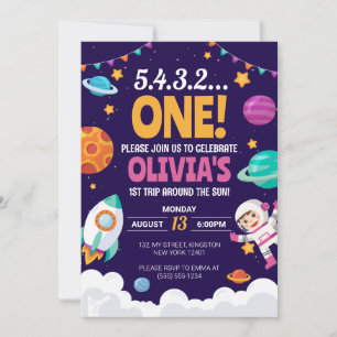 Invitation Premier voyage autour du Sun Girl Space 1er annive