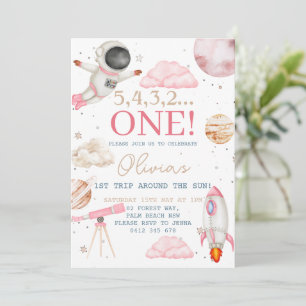 Invitation Premier voyage autour du Sun Girl Space 1er annive