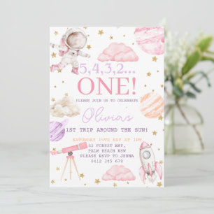 Invitation Premier voyage autour du Sun Girl Space 1er annive