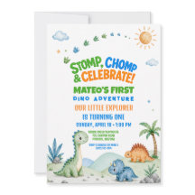 Première année thème Dinosaure Pata Stampe Aquarel