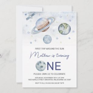 Invitation Première balade autour du soleil 1er anniversaire