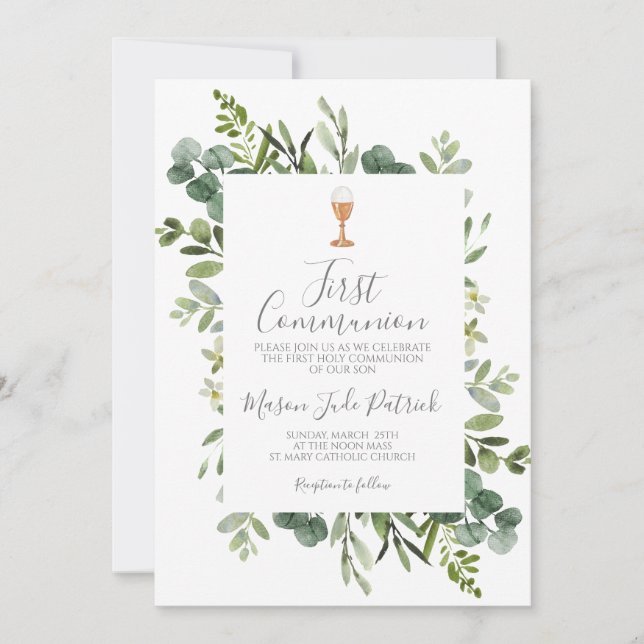 Invitation Première communion (Devant)