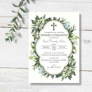 Invitation Première Communion de fille de la Primera espagnol