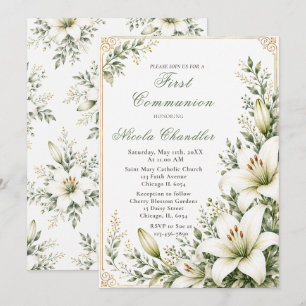 Invitation Première communion de Lily